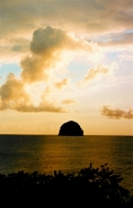 Coucher de soleil sur le Diamant (Martinique)